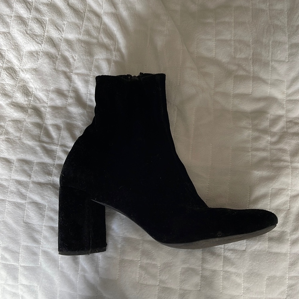 Jeffery Campbell velvet ankle boots